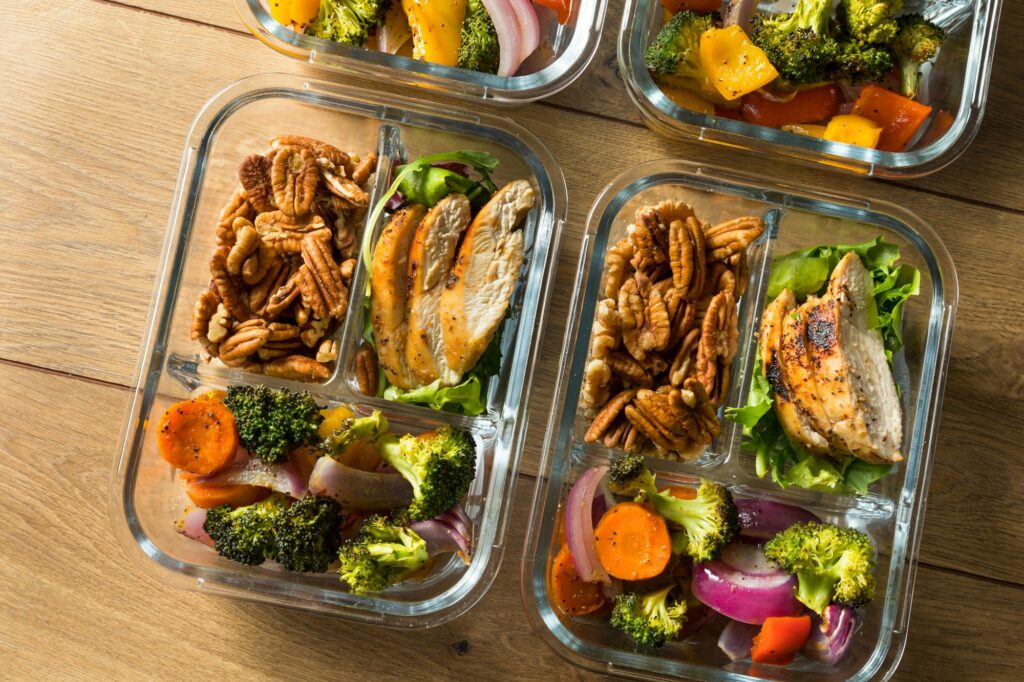Prepared meals from the Eye Health Meal Plan from NutriPOM's Holistic Nutrition Programs.