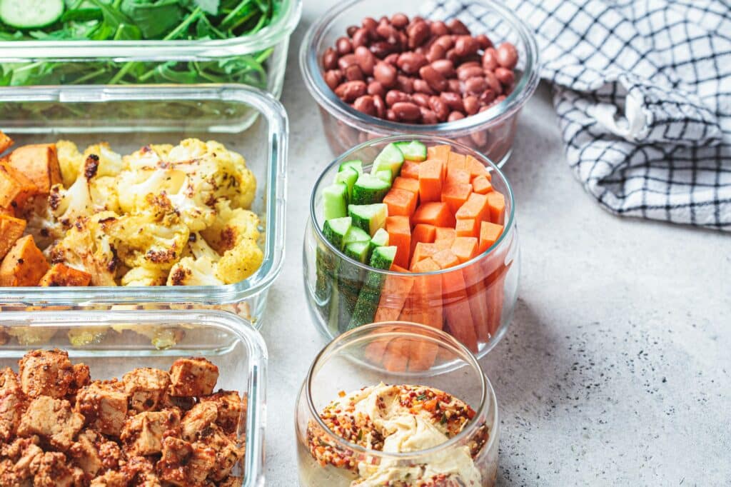 Meal prep containers from NutriPOM's Family Coaching Program which is a part of their Holistic Nutrition Programs.